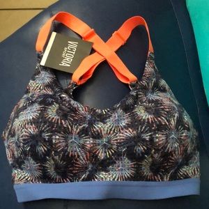 Firework Sports Bra. NWT. Neon.